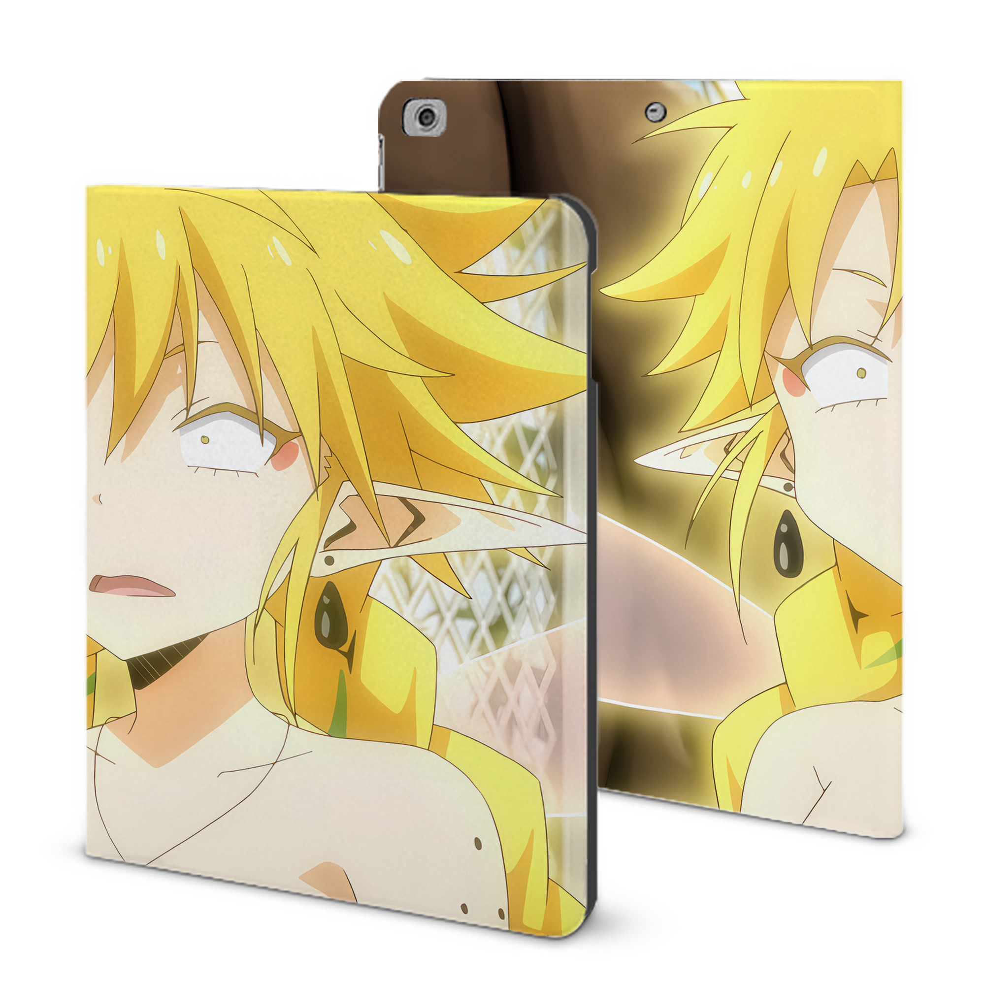 （画像用） 転スラ Regarding Reincarnated to Slime IPad ケース ブック型 PUレザー TPU 耐衝撃 軽量 薄型 ペン収納なし 全面保護 IPad 各モデル対応